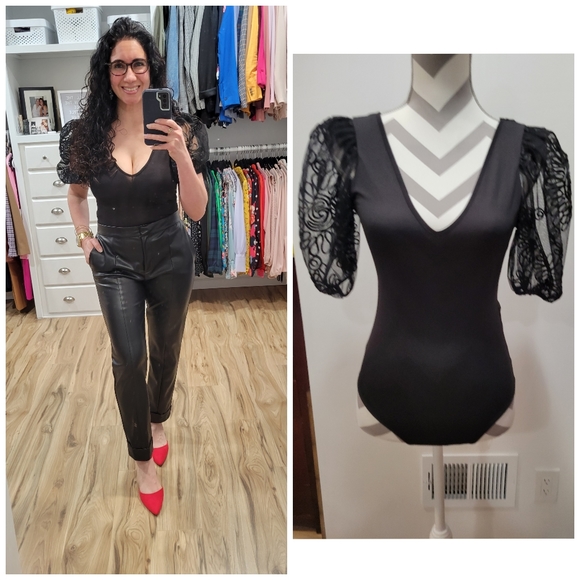 Zara Tops - Zara Black Bodysuit